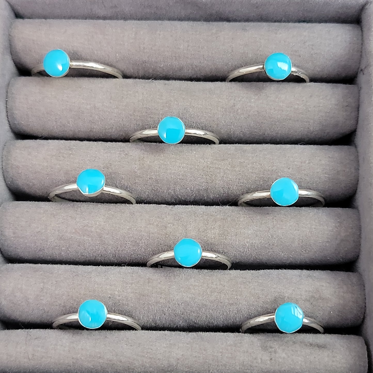 Eracer turquoise rings