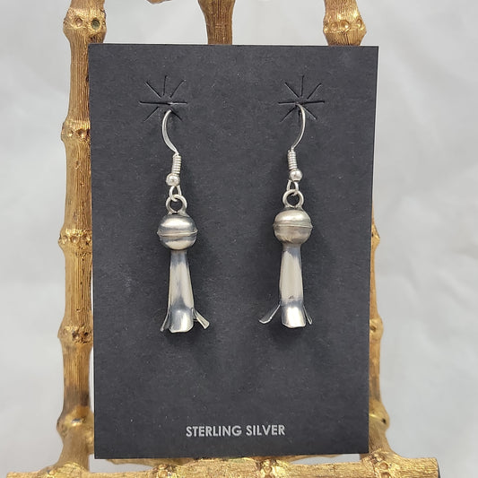 Antiqued blossom earrings