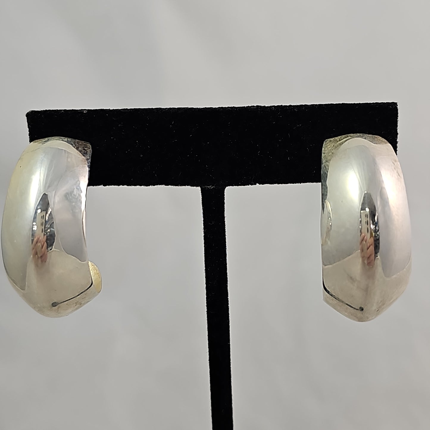 Sterling hoop earrings