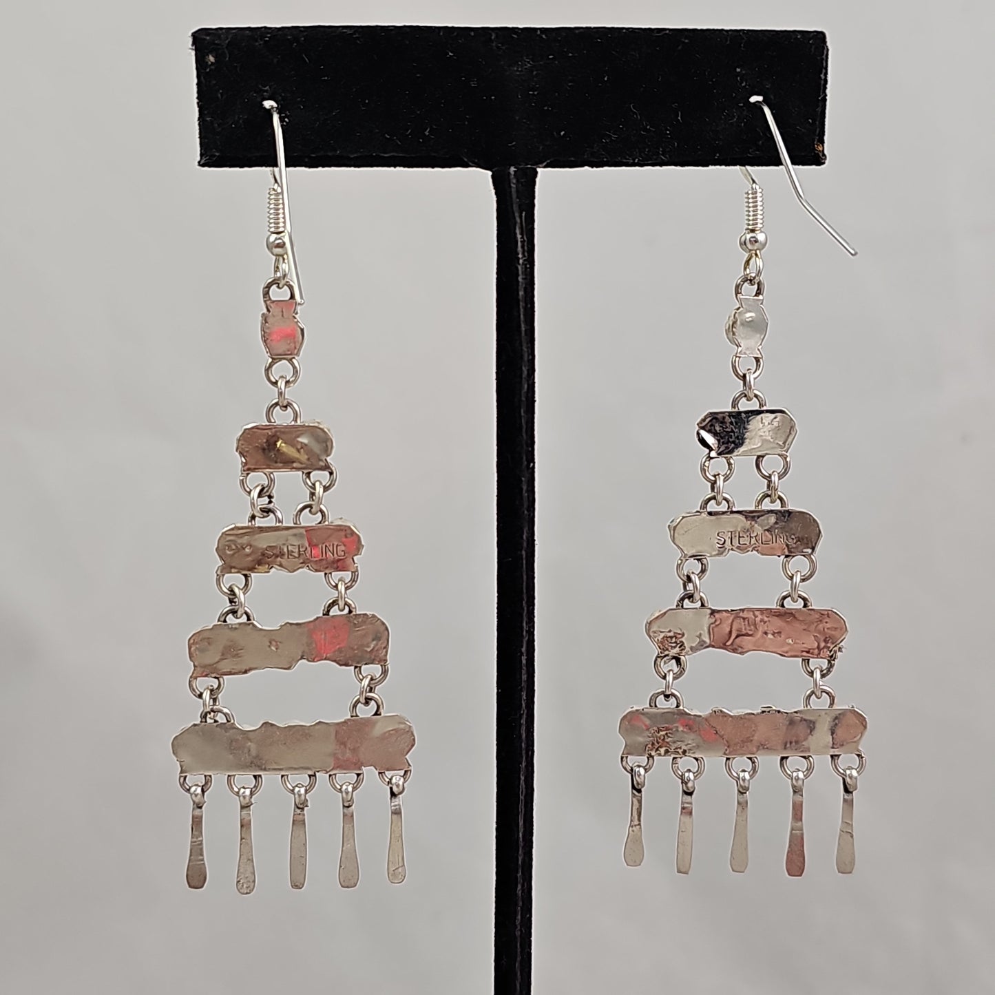 Snake eye chandelier earrings