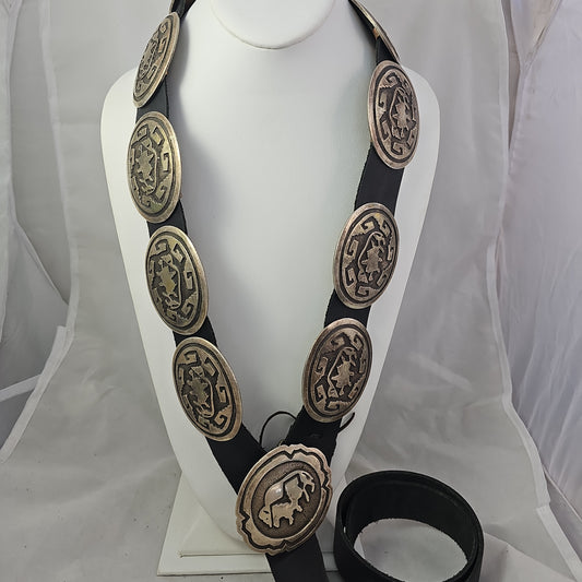 Buffalo concho belt