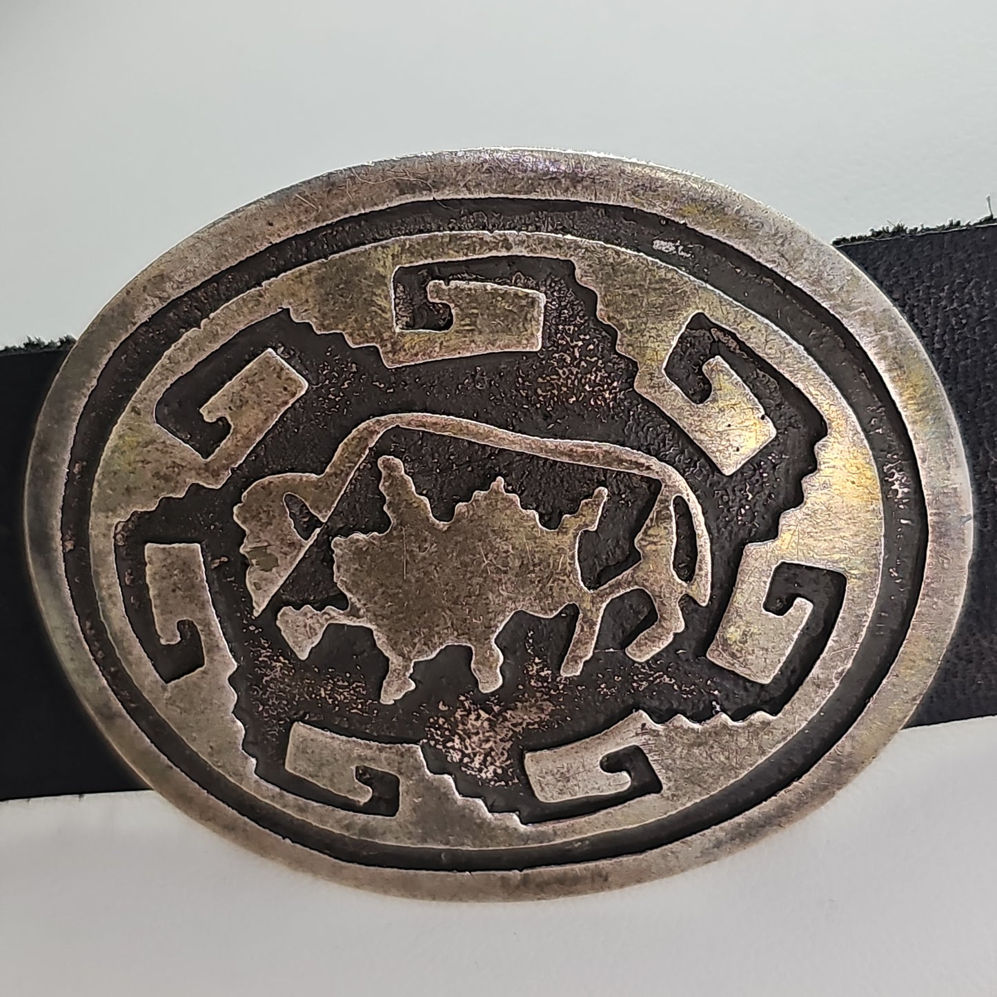 Buffalo concho belt