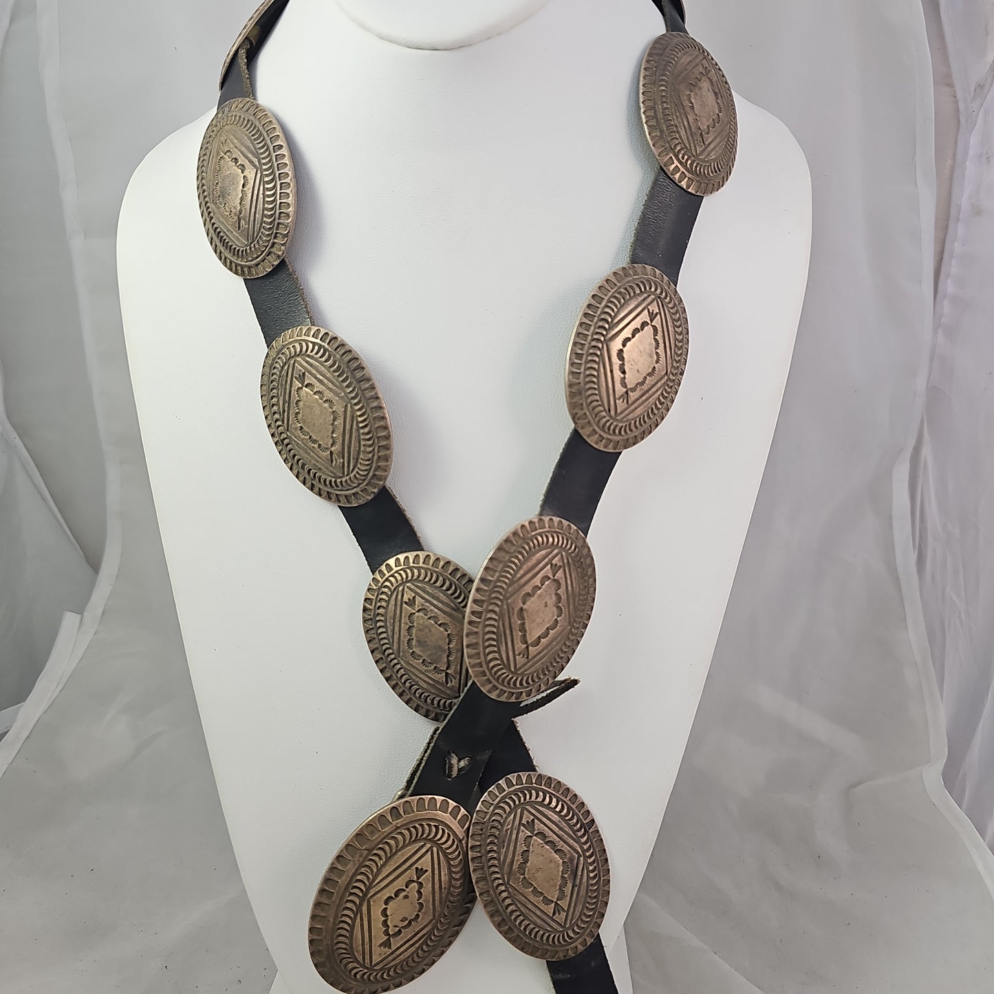 Rug pattern concho belt