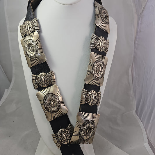 Rectangle concho belt