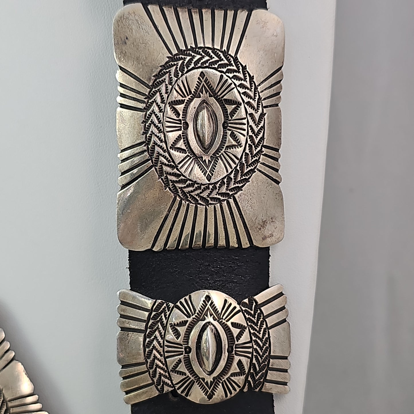 Rectangle concho belt