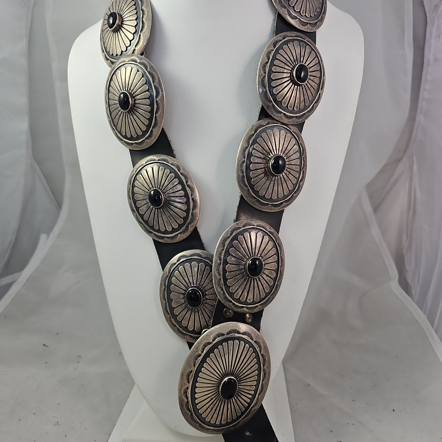Onyx concho belt
