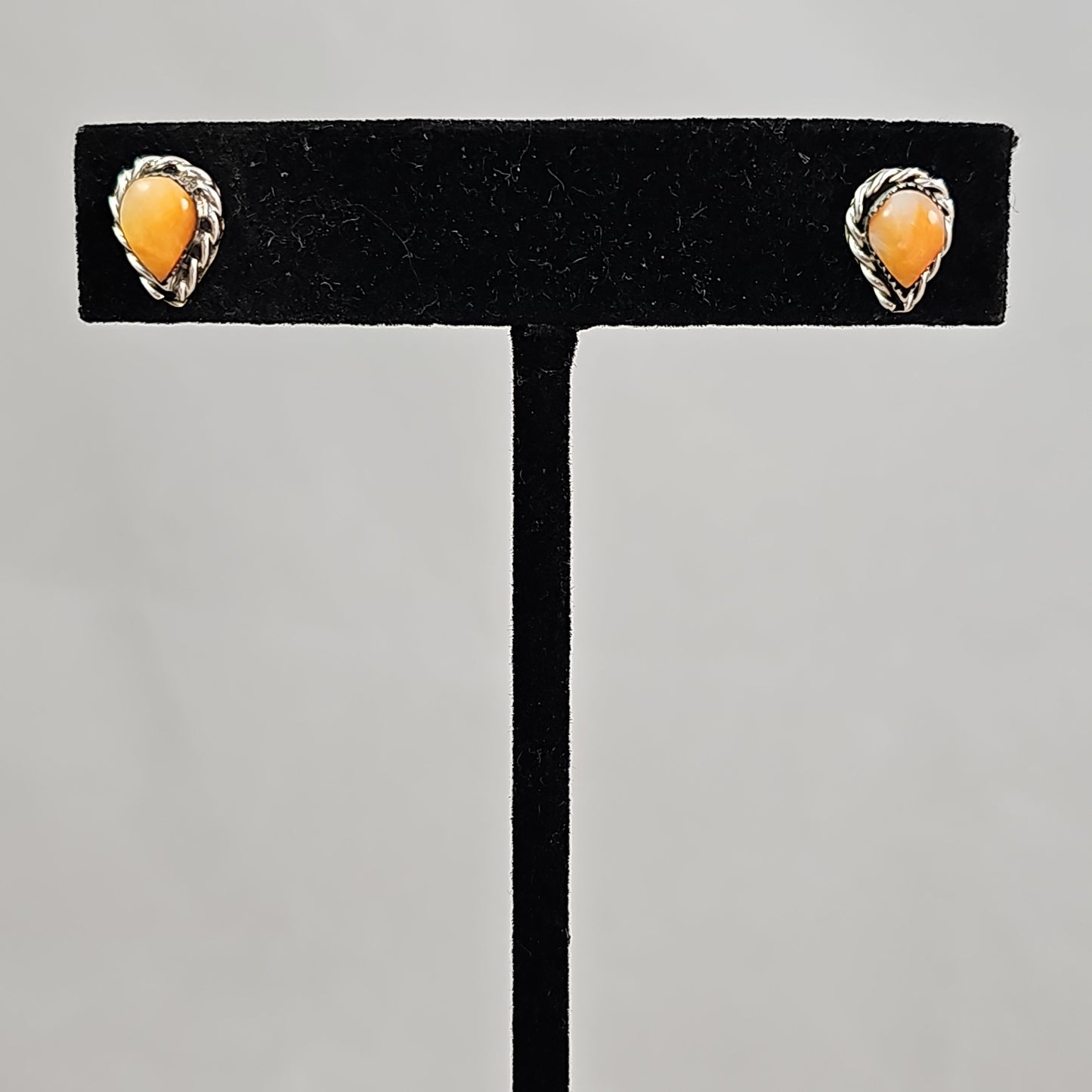 Rope Tear drop stud earrings