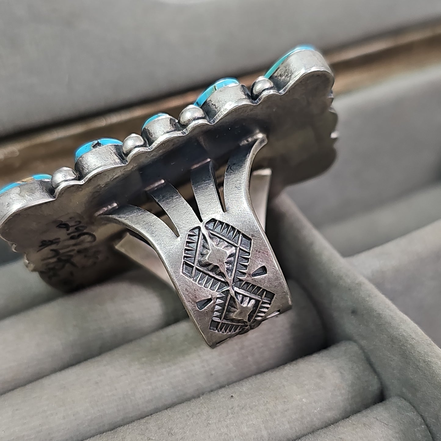 Turquoise multistone ring