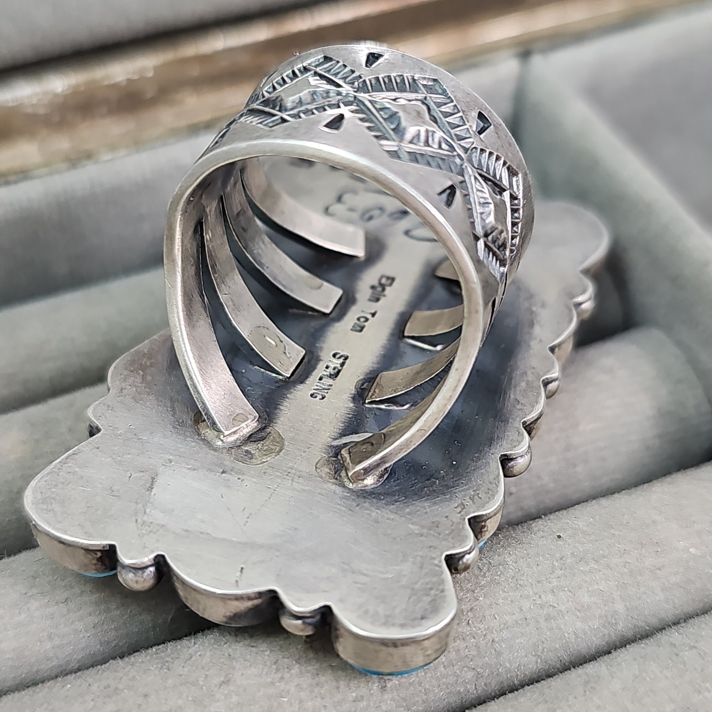 Turquoise multistone ring