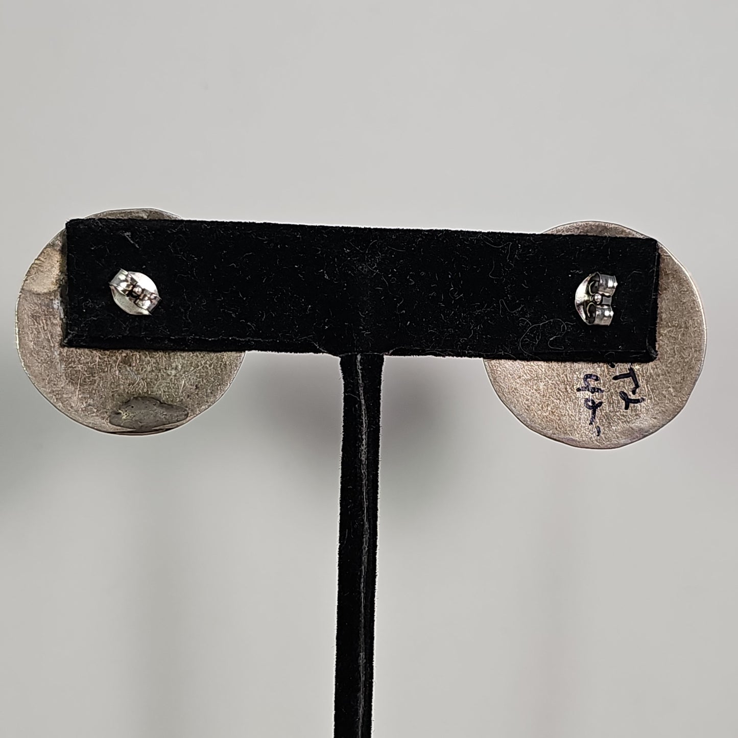 Stamped dome concho earrings