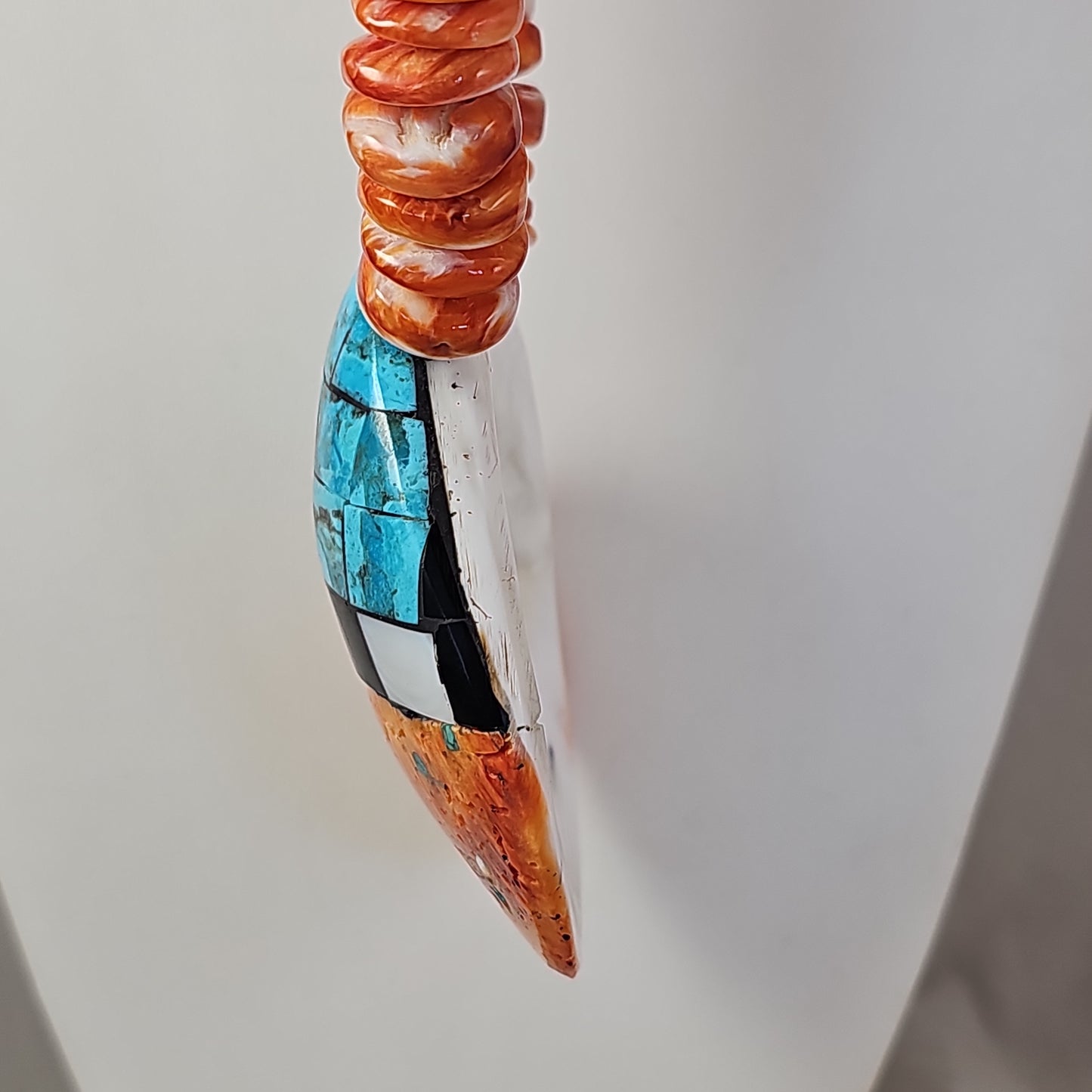 Lupe Lovato Santo Domingo spiney shell heshi necklace