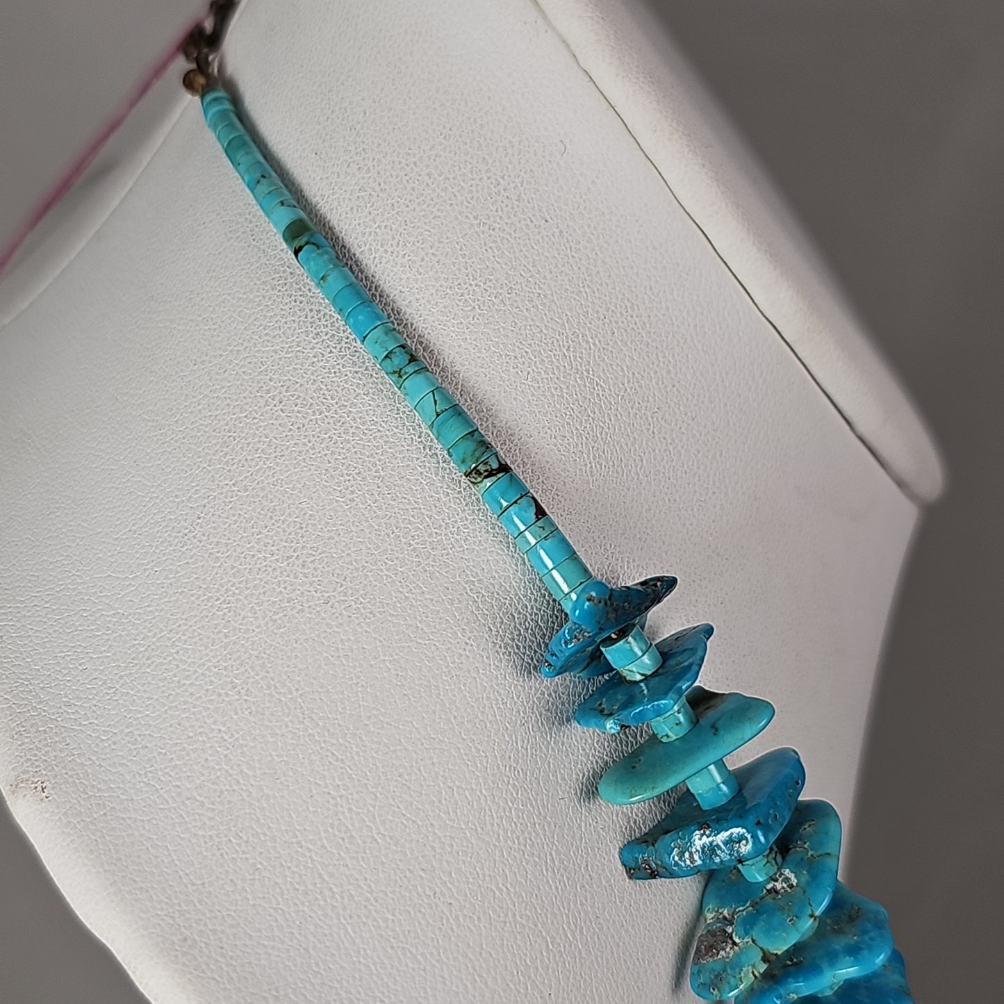 Turquoise slab necklace