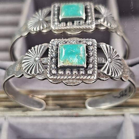 Turquoise & silver vintage bracelet