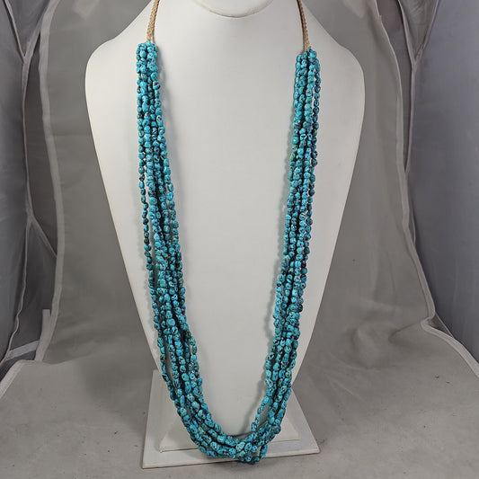 7 strand turquoise necklace