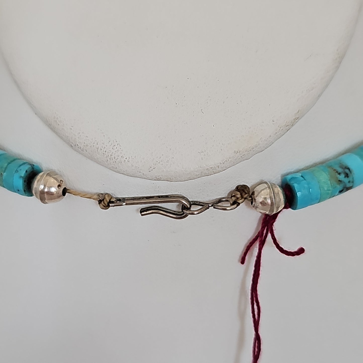 Turquoise disk necklace