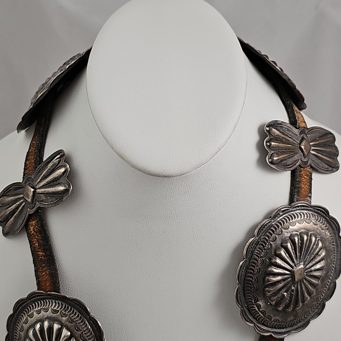 Vintage sterling concho belt