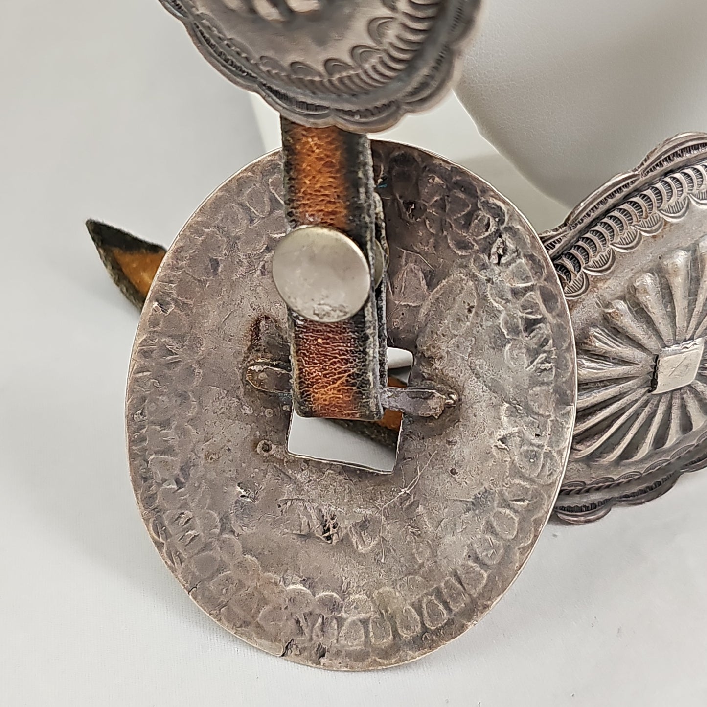 Vintage sterling concho belt