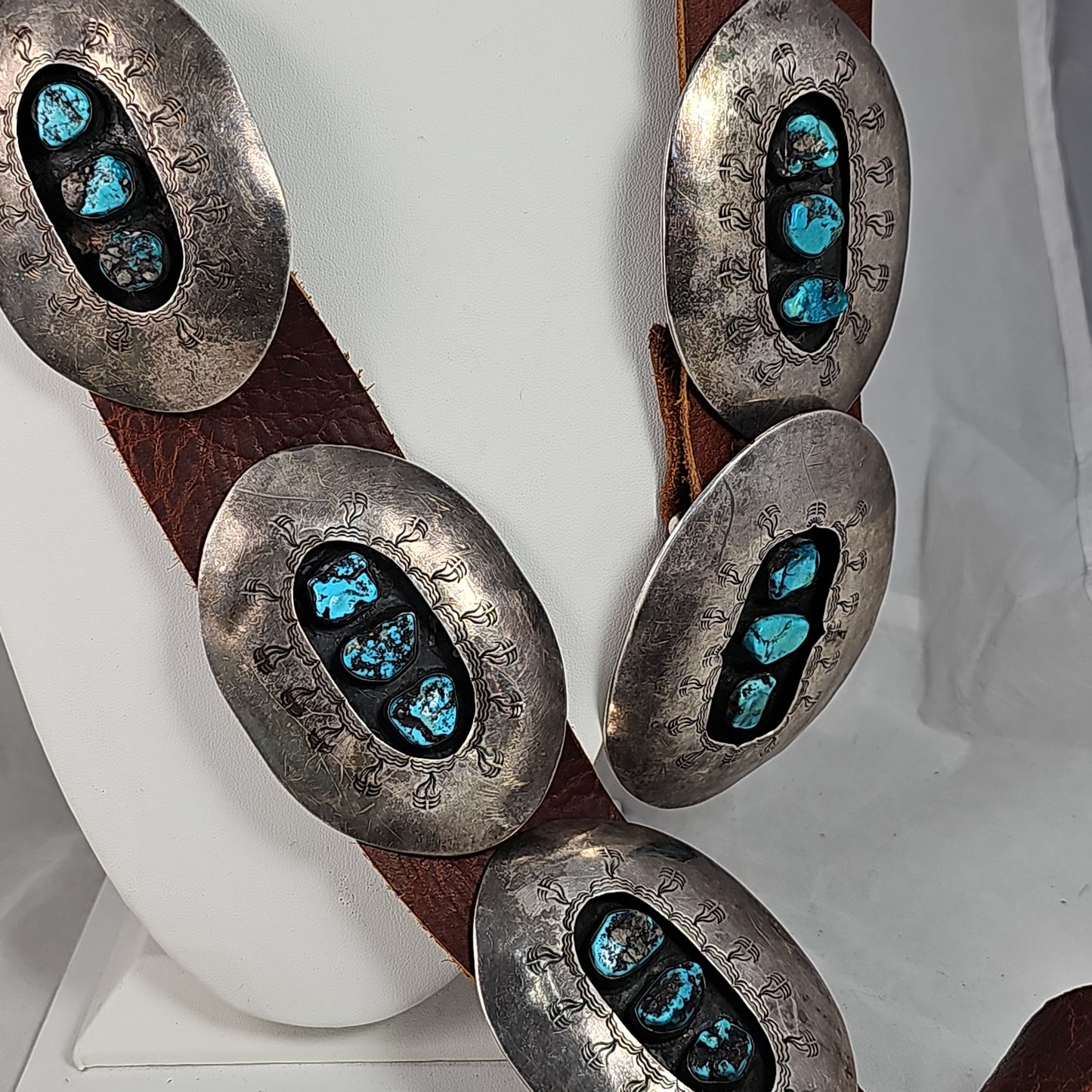 Shadow box Concho belt