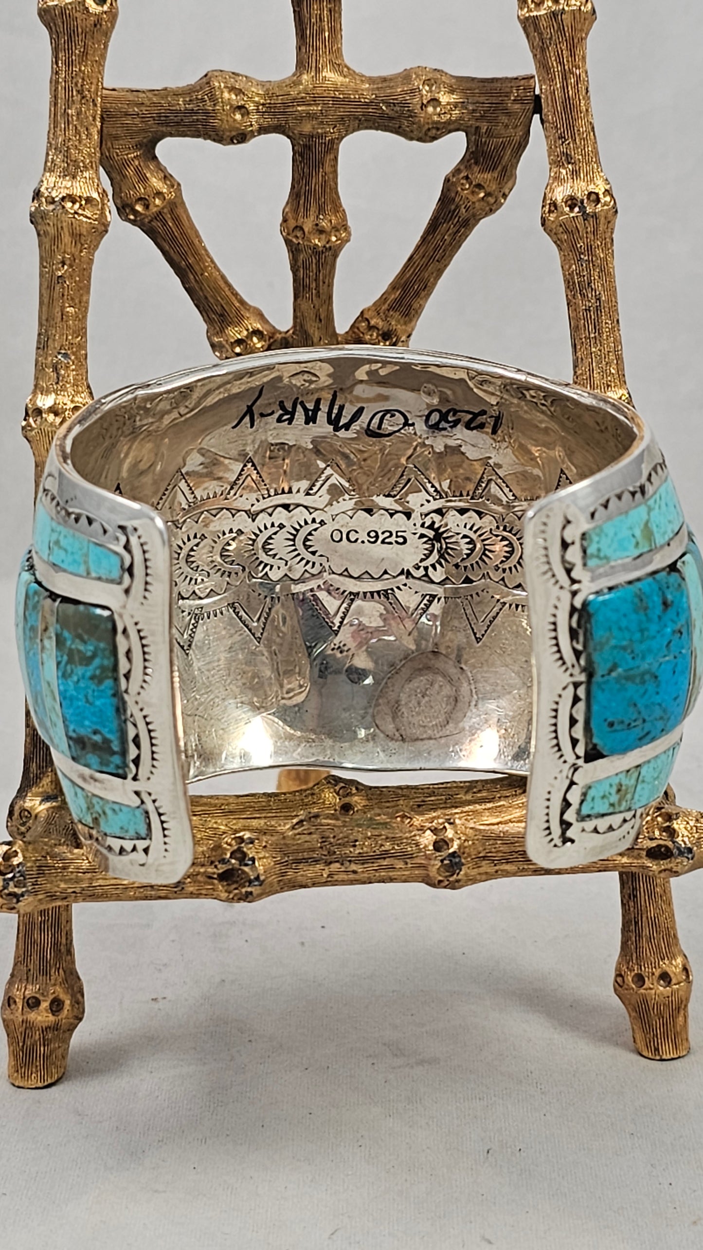 Turquoise inlay bracelet