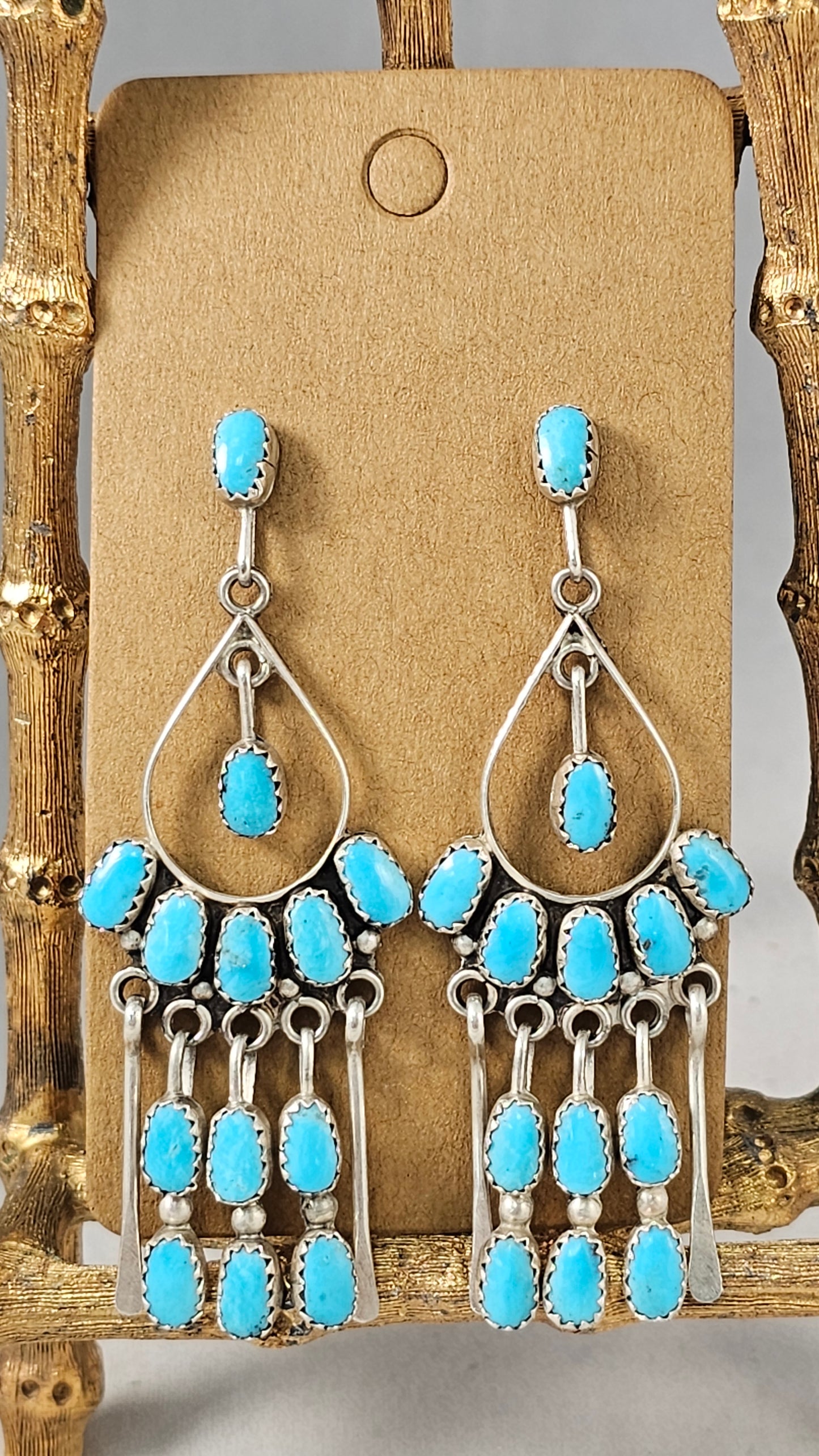 Teardrop chandelier earrings