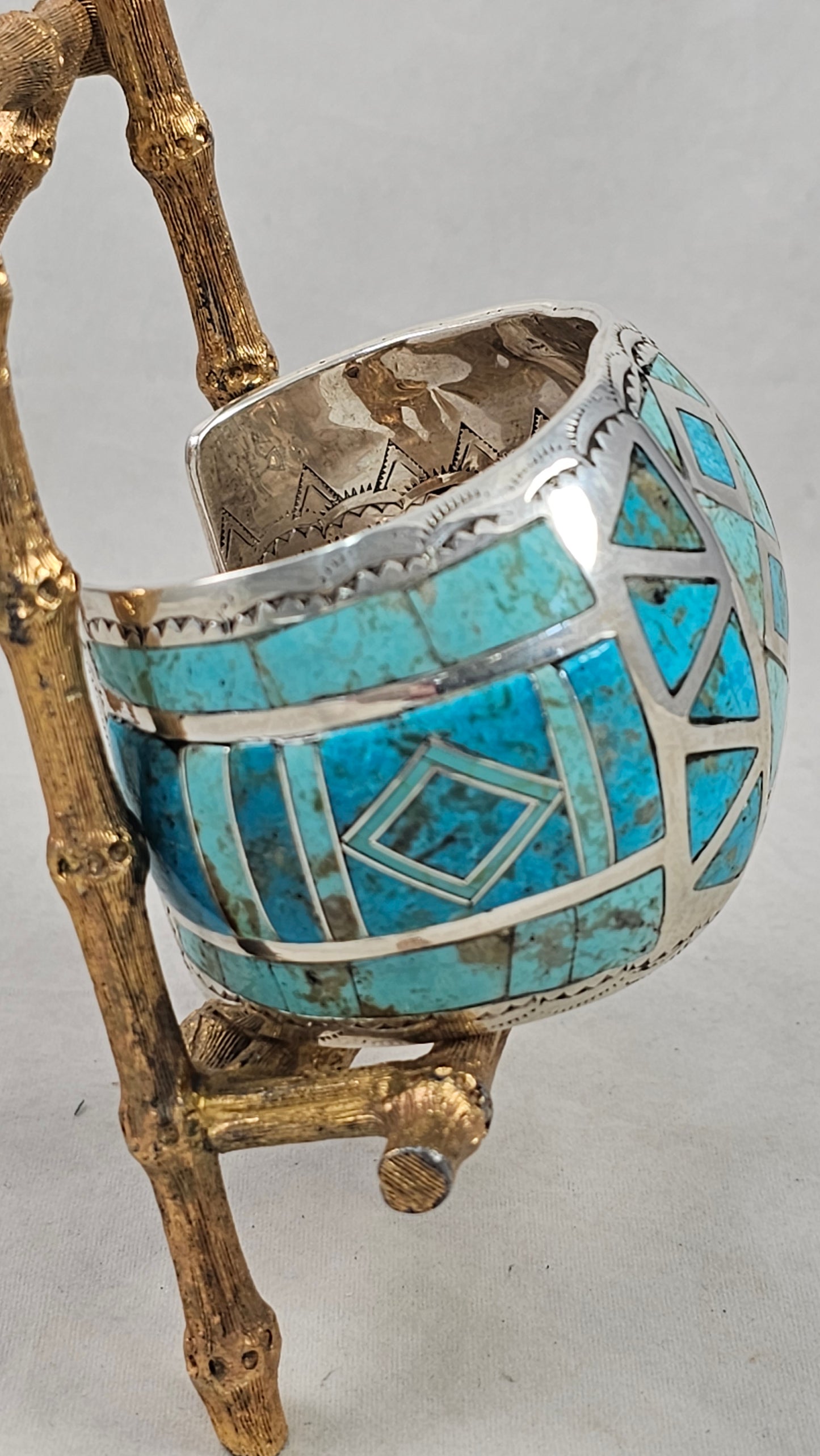 Turquoise inlay bracelet