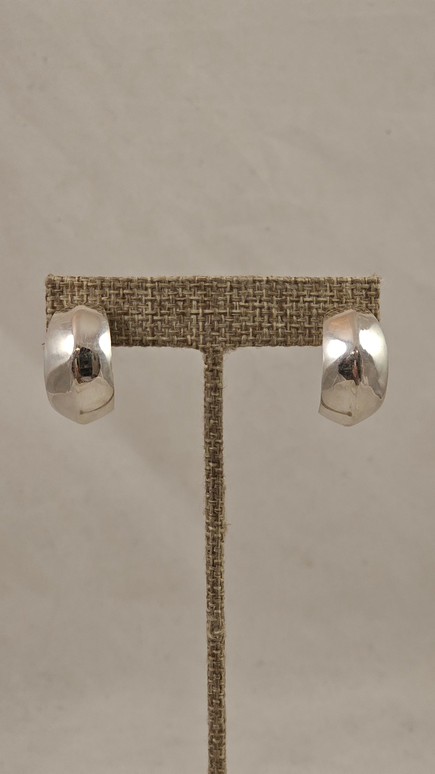 Sterling hoop earrings