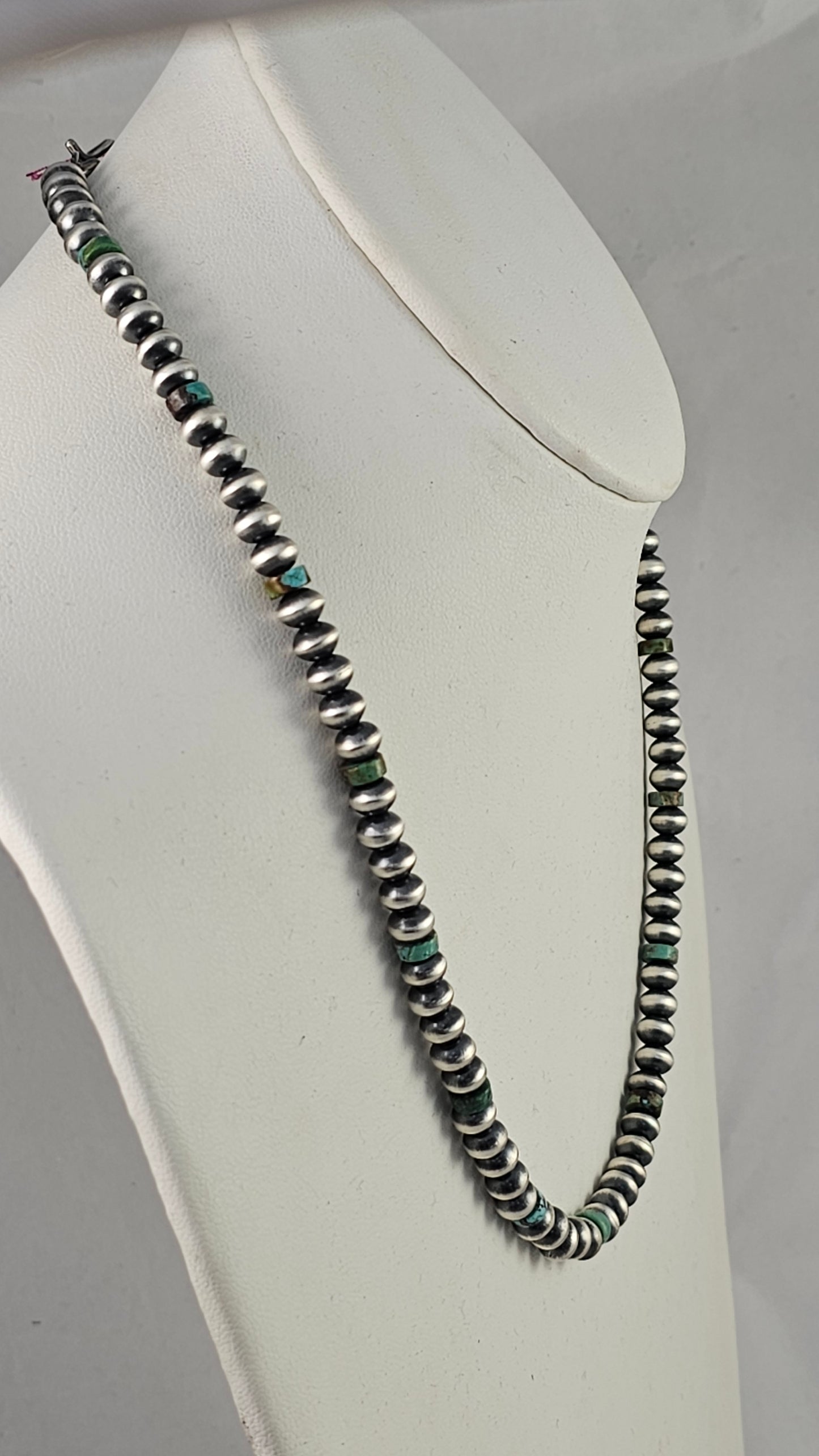 Navajo pearl and turquoise necklace