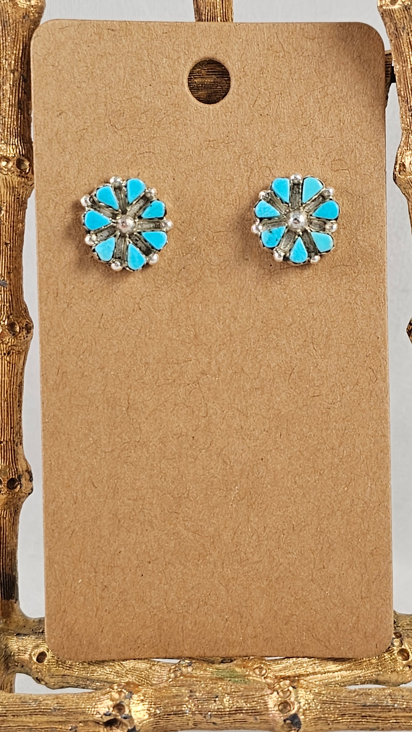 Petit Point cluster earrings