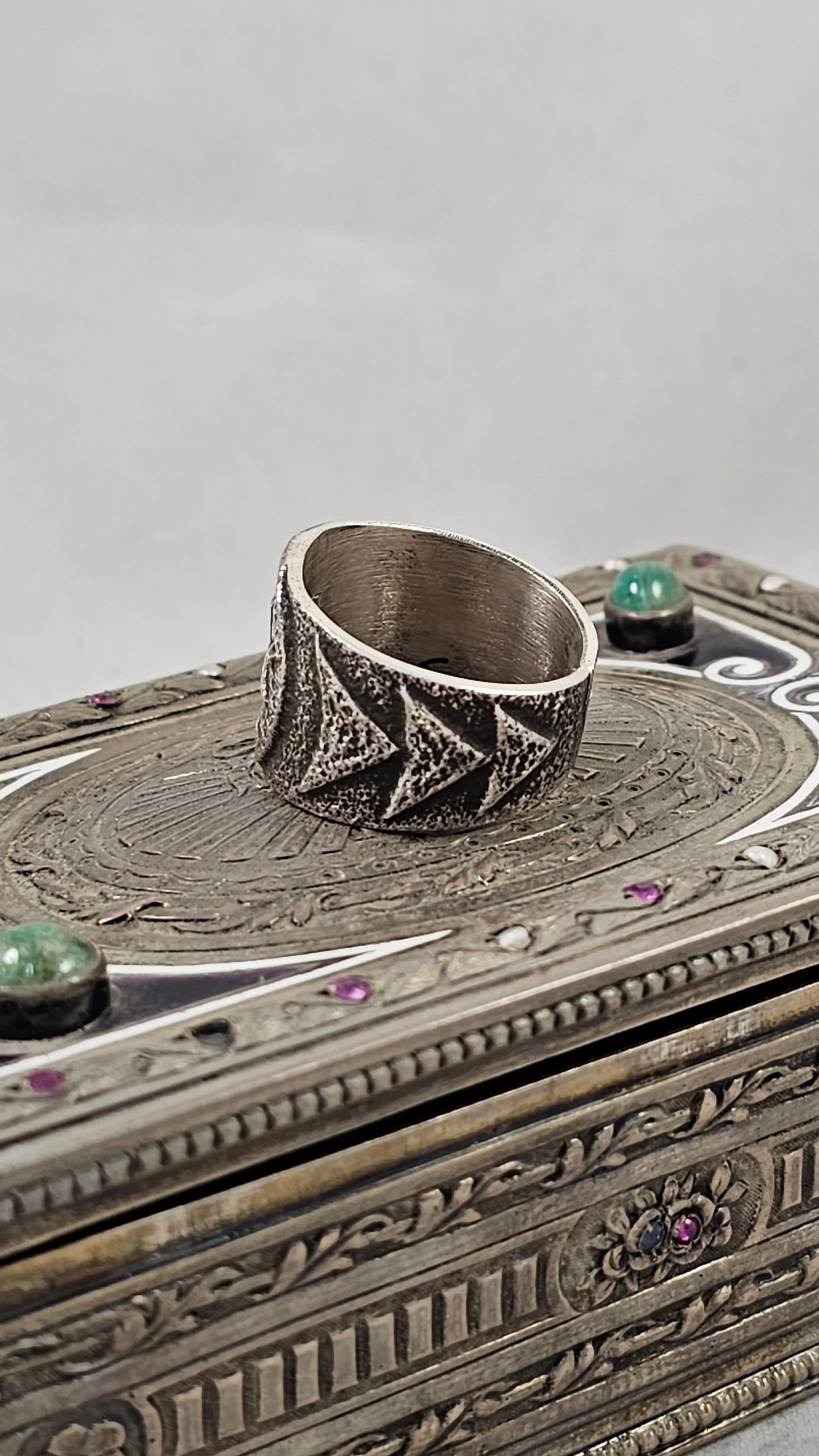 Tufa cast Star ring by Anthony Bowman