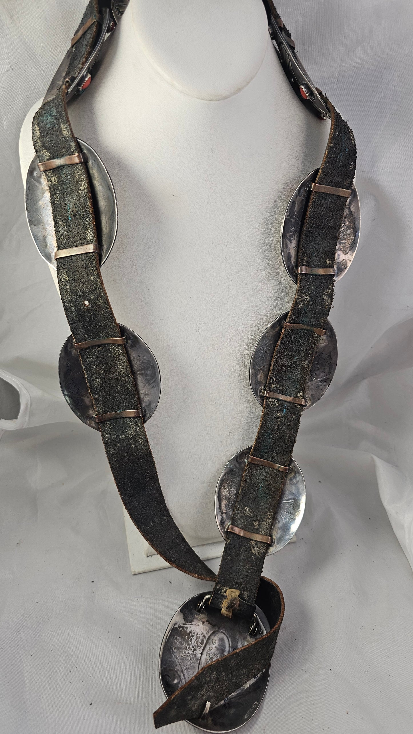 Concho Belt by Charlie Mike Yazzie