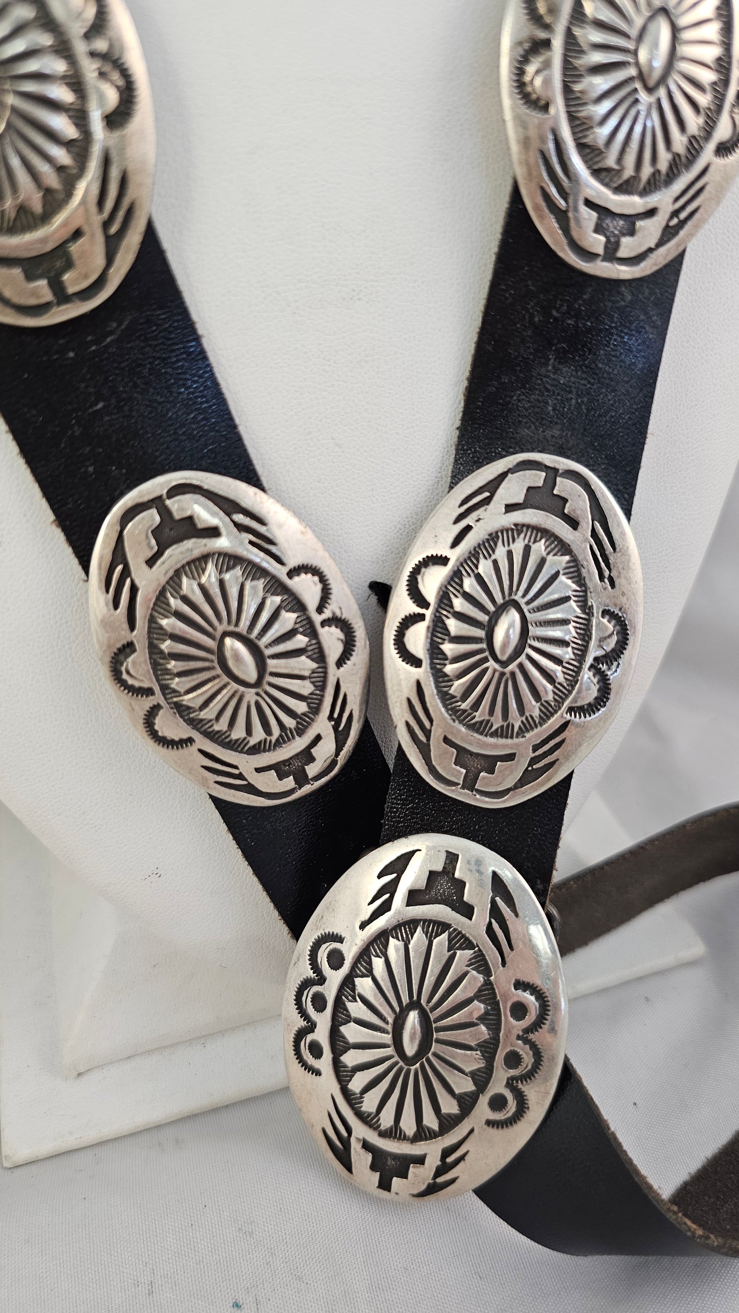 Concho belt sterling silver by James Shay