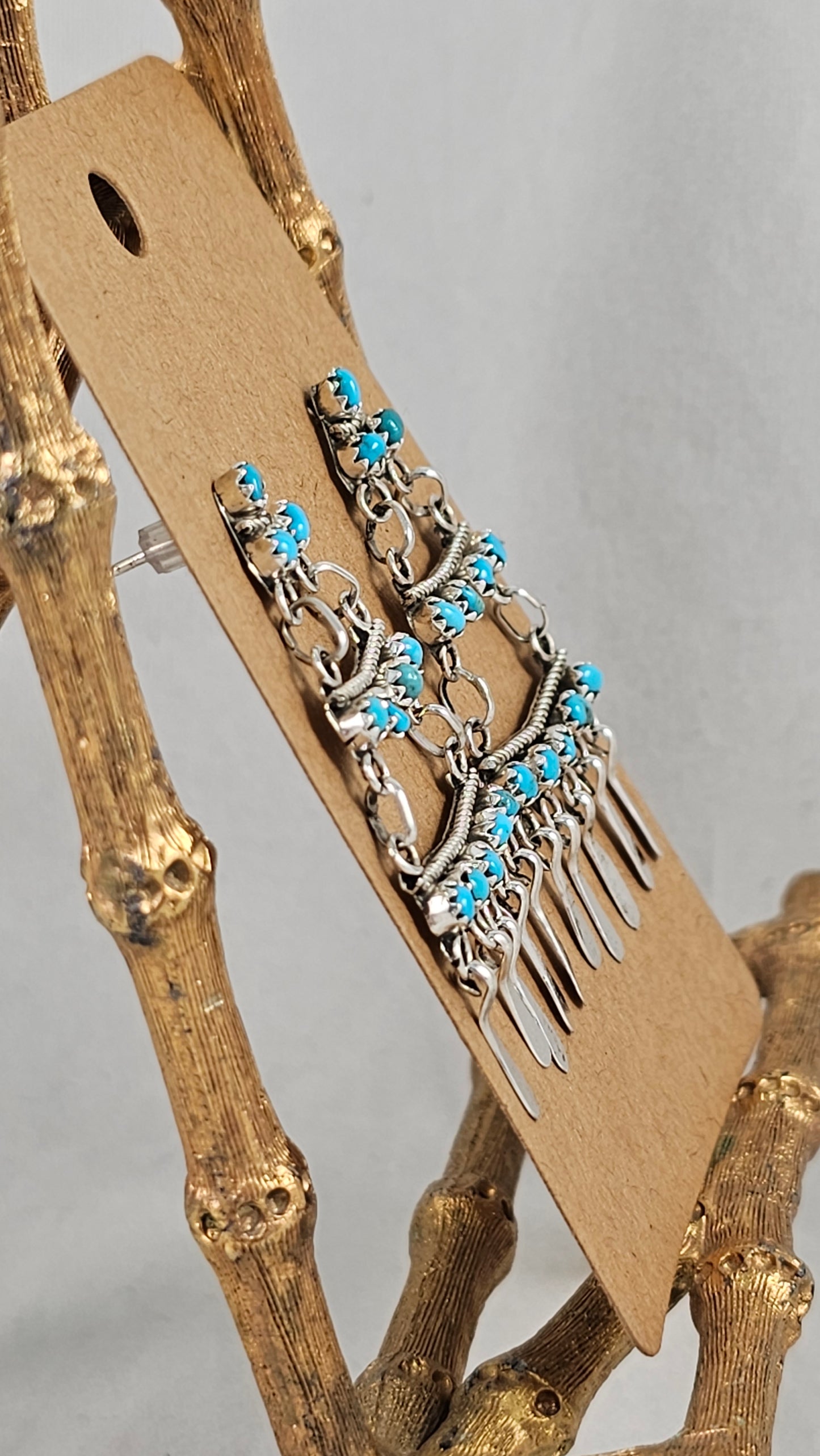 Turquoise chandelier earrings