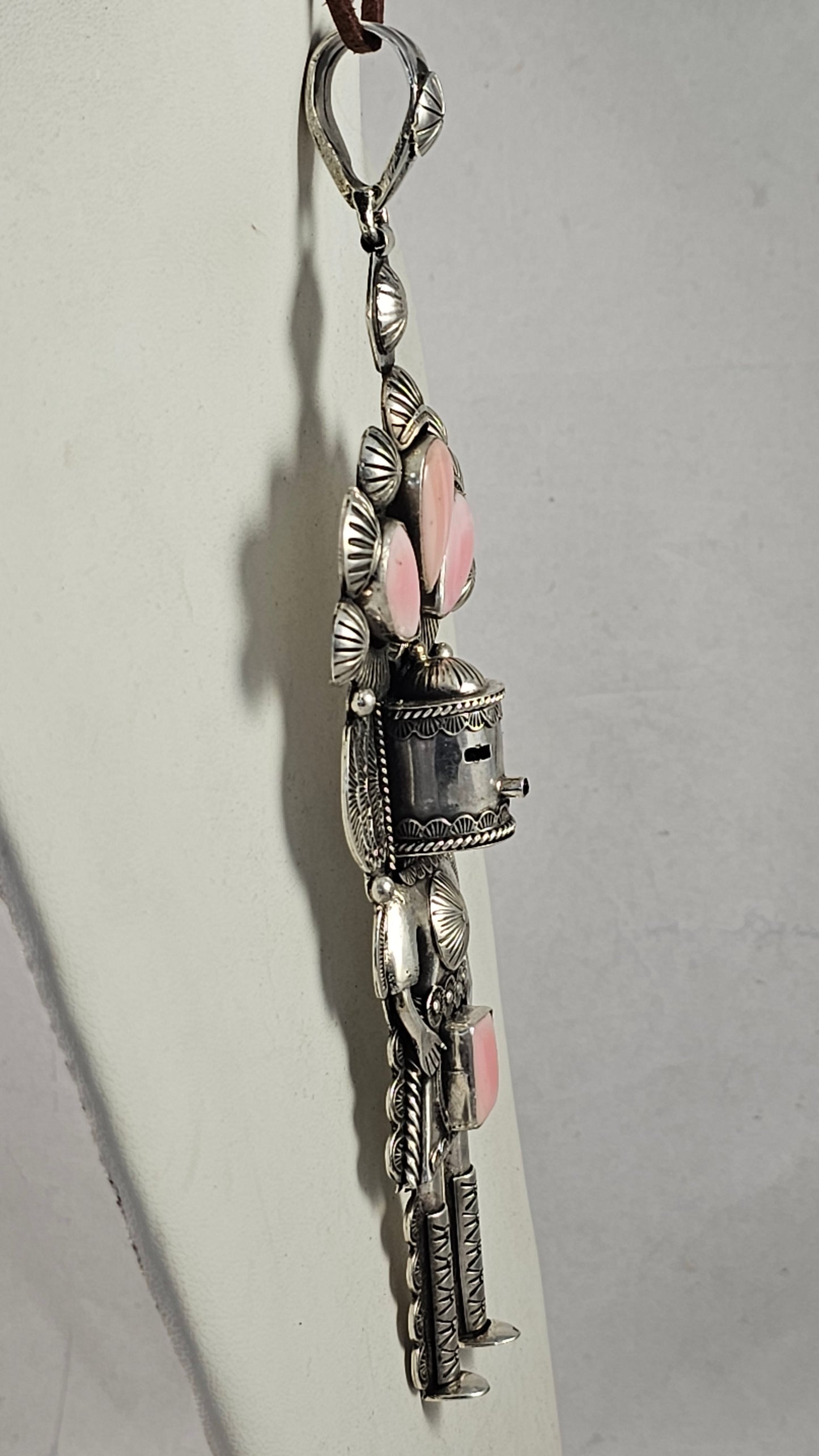 Conch Shell & Sterling Kachina pendant