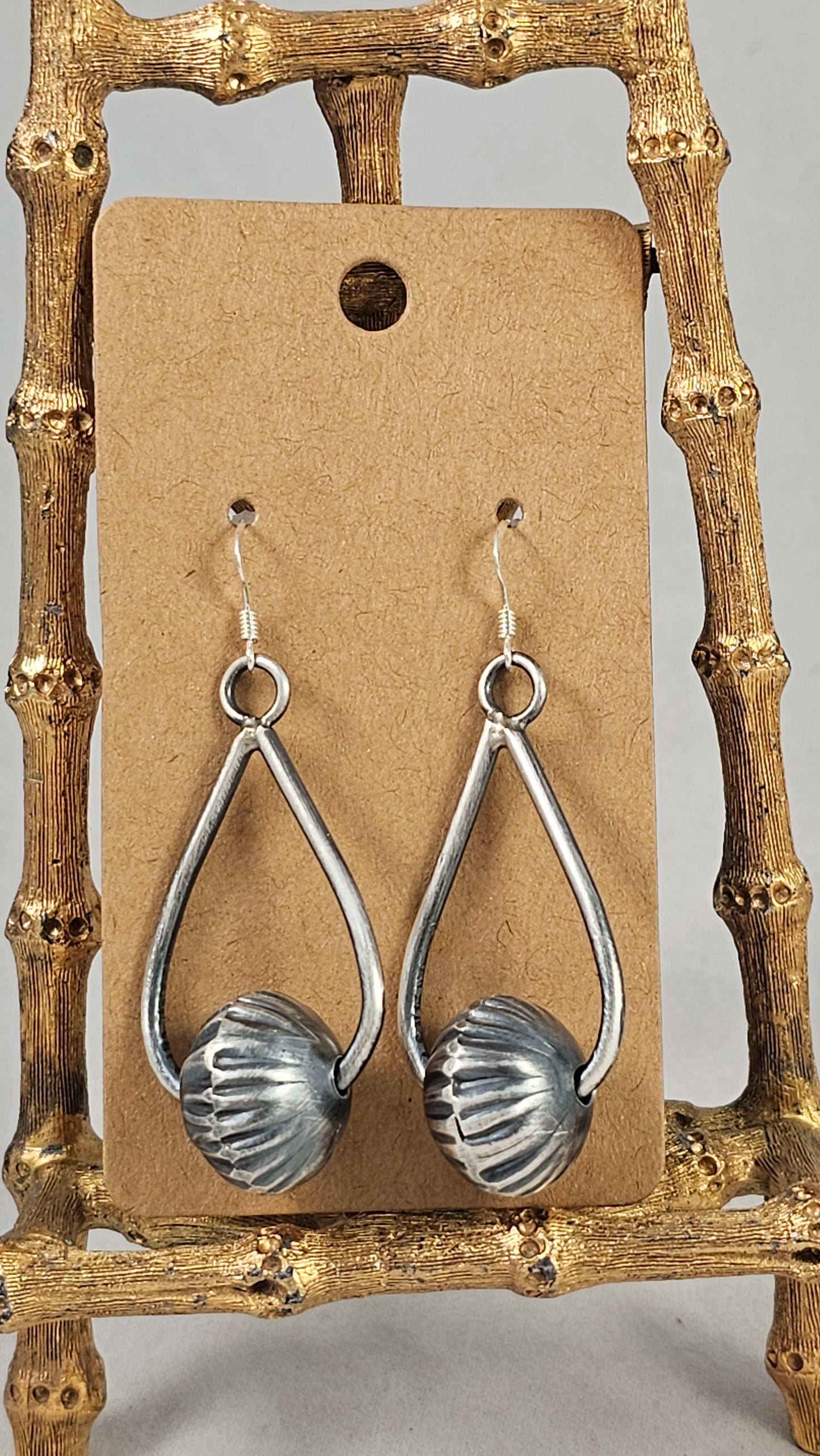 Trapeze fluted earrings