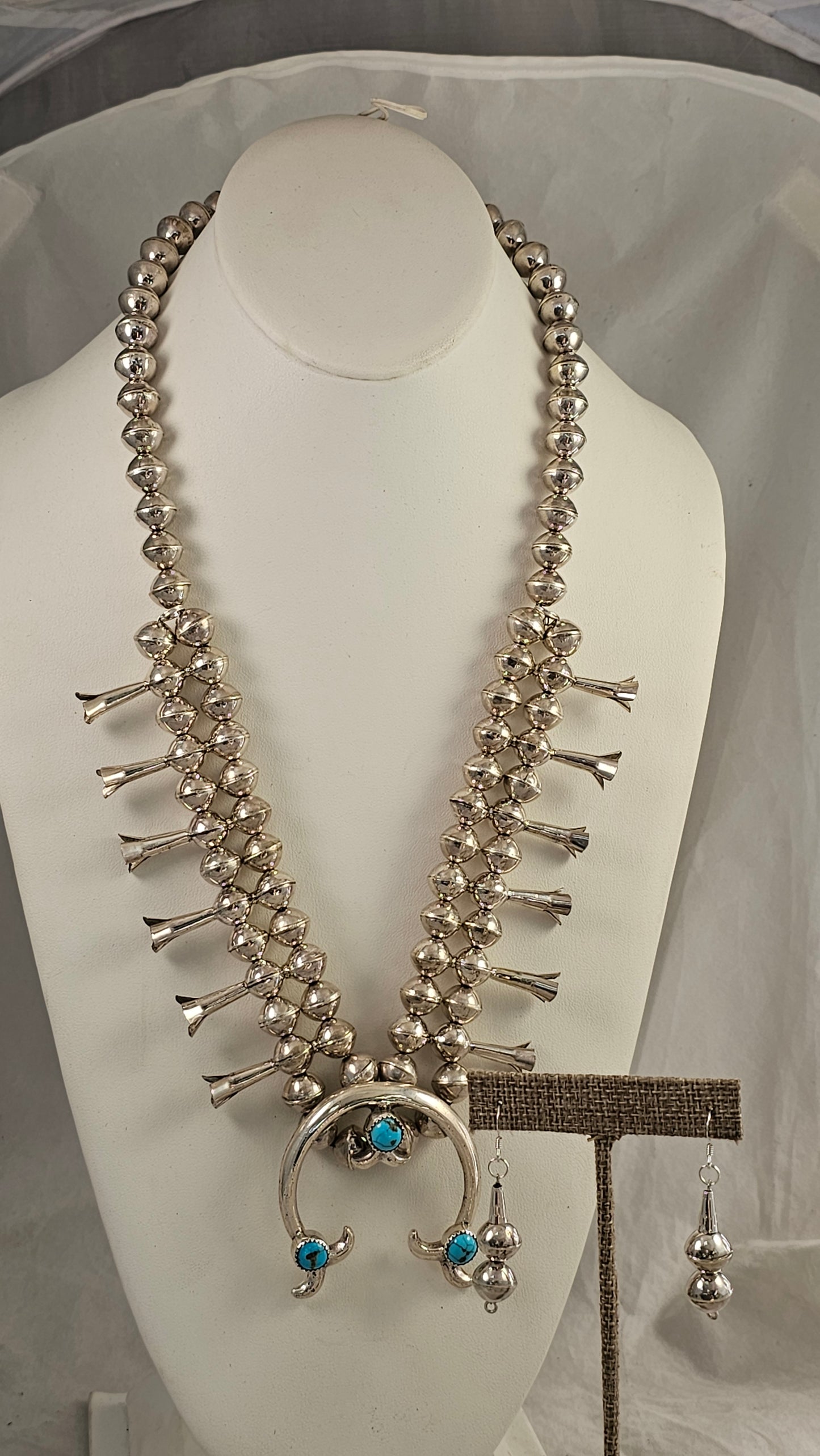 Squash blossom necklace set