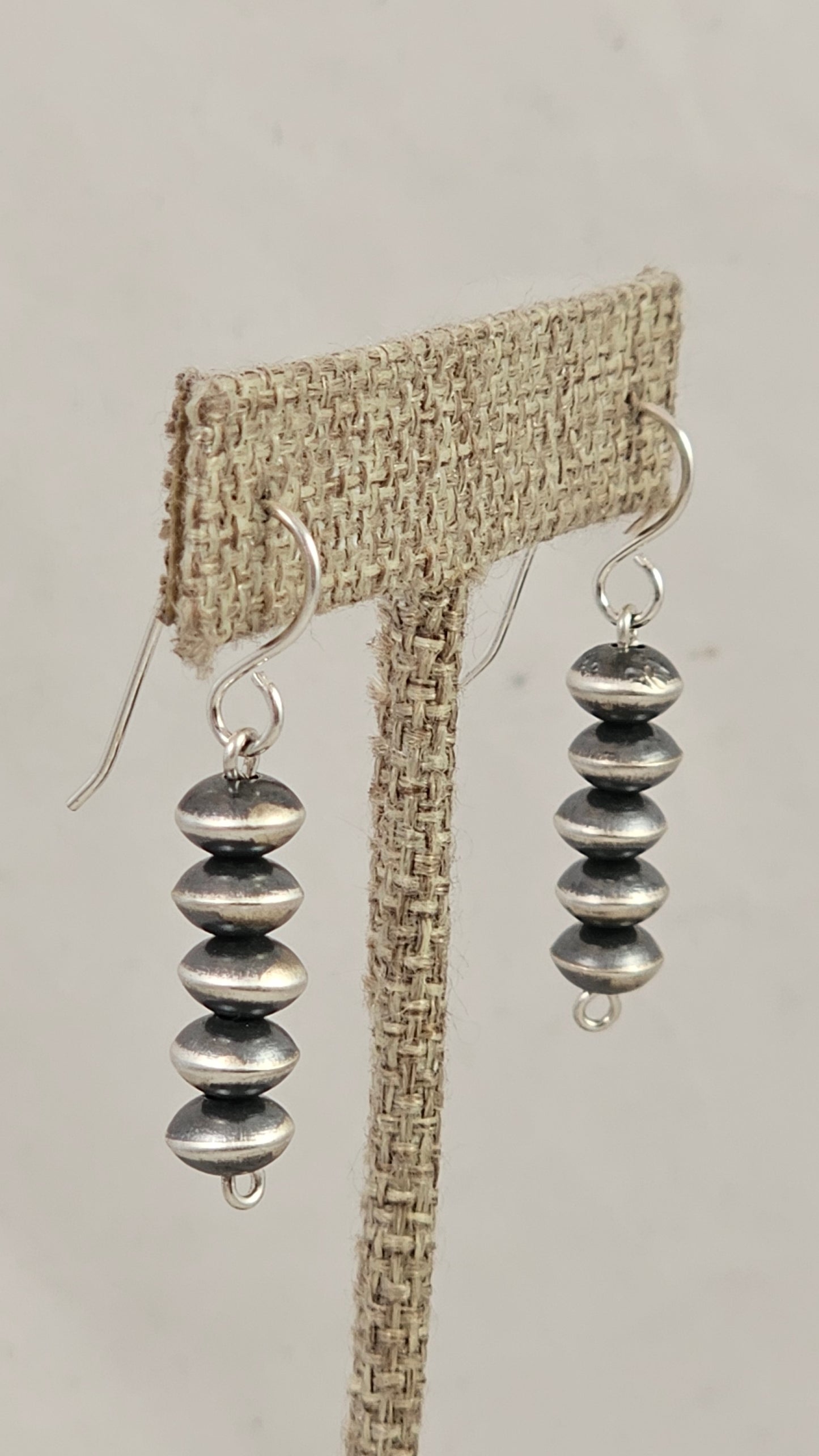 Navajo pearl saucer earrings