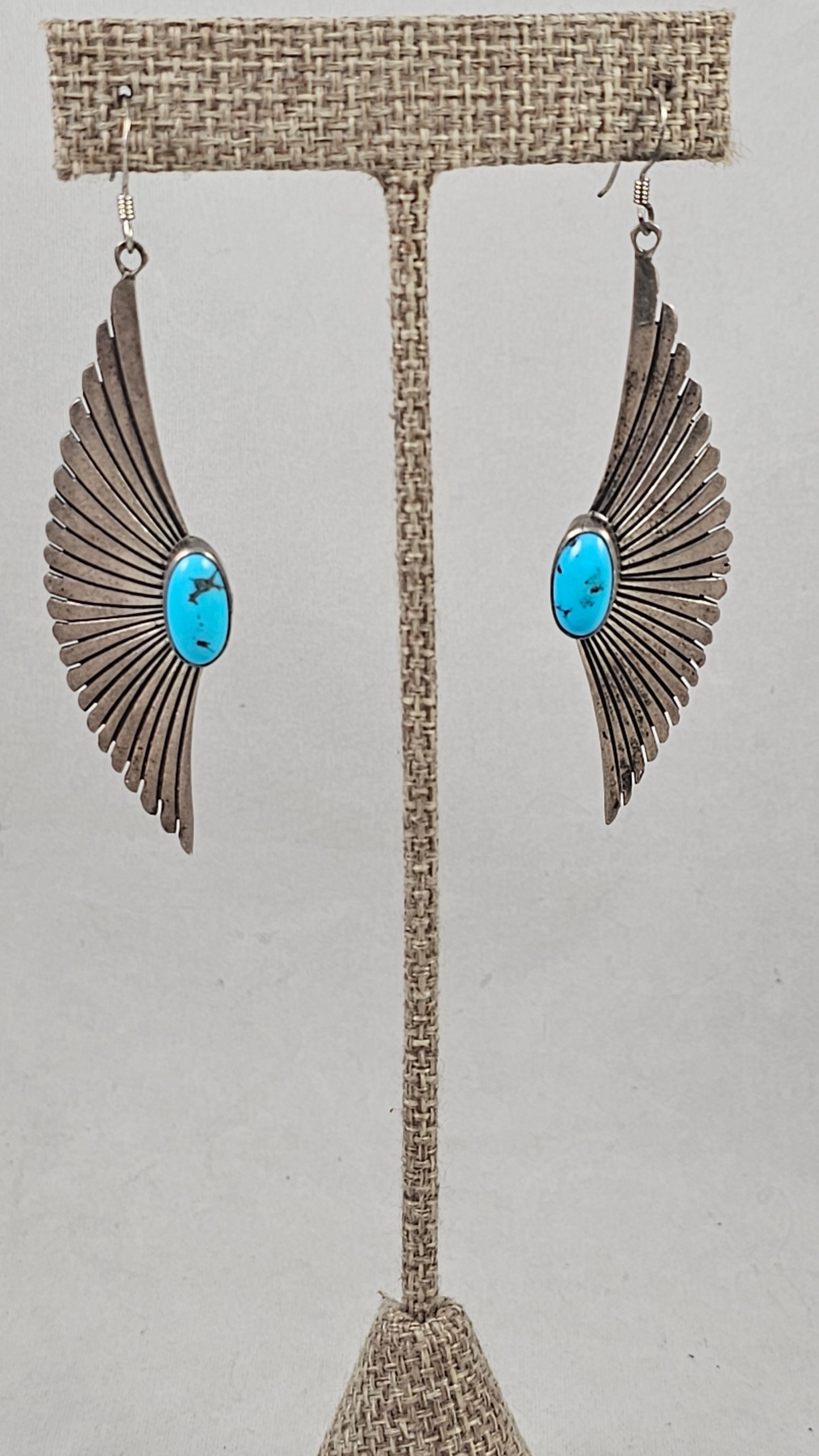 Turquoise and sterling earrings