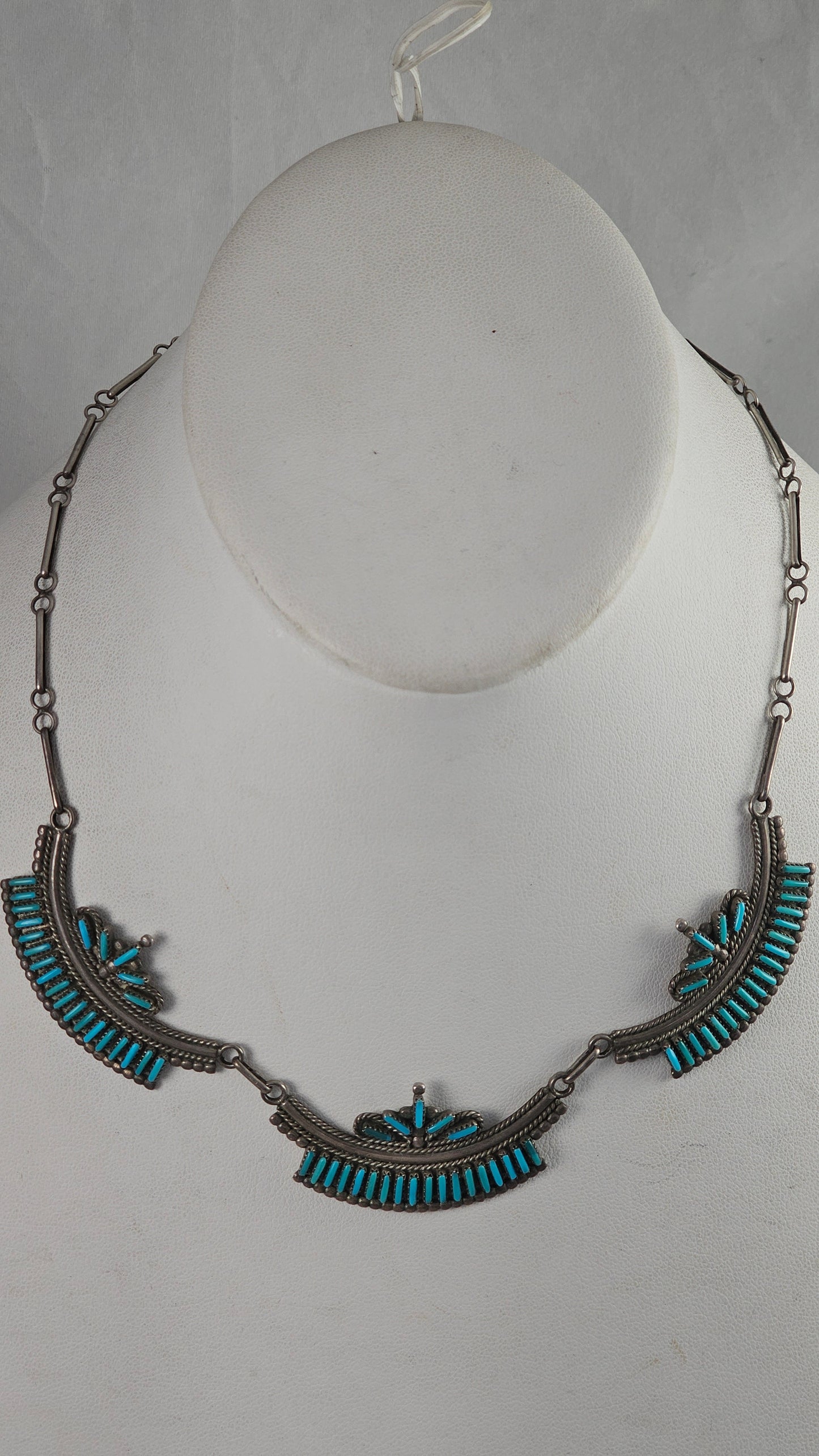 Zuni needlepoint necklace