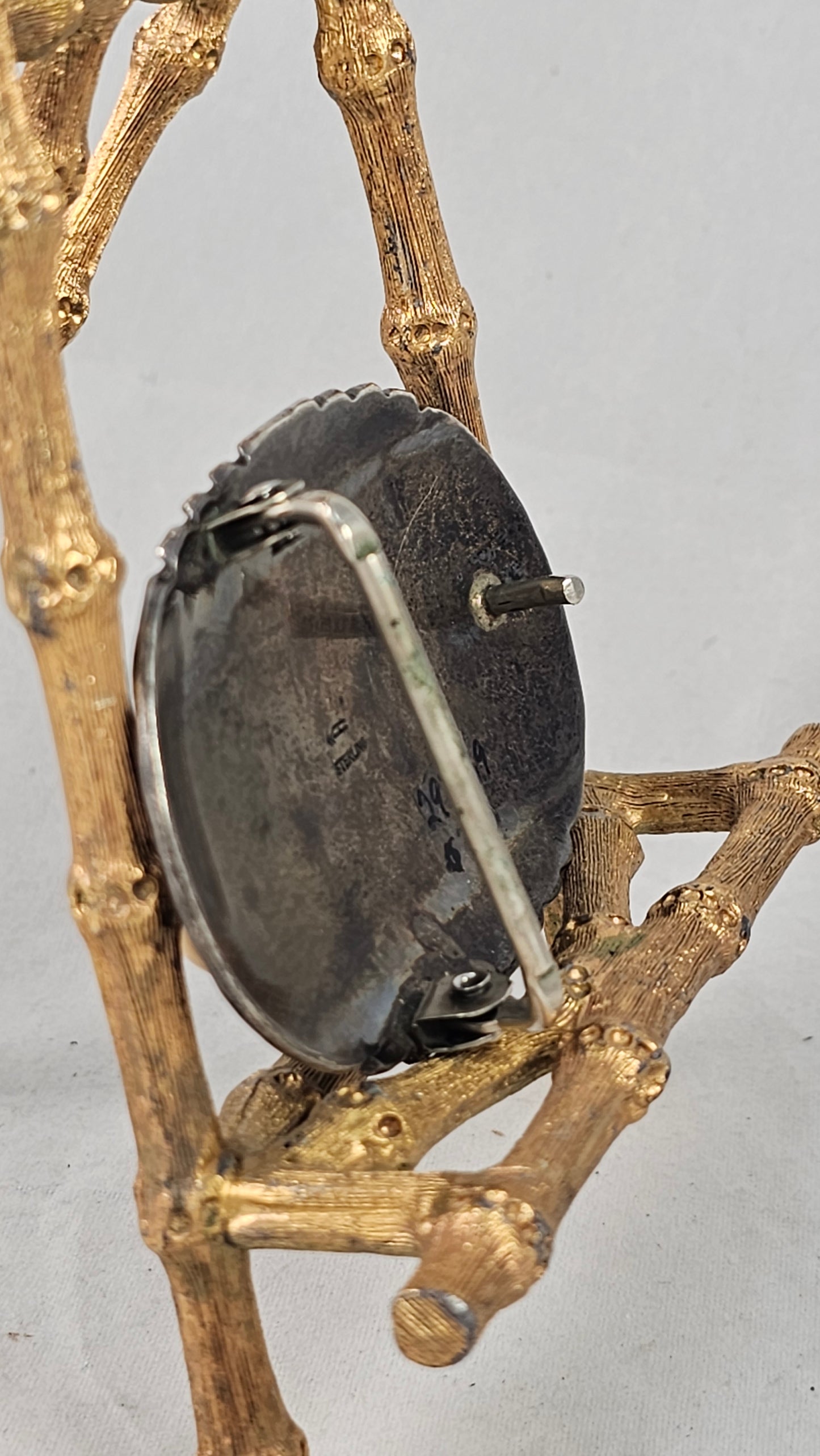 Elk ivory, turquoise, coral & sterling silver Belt buckle