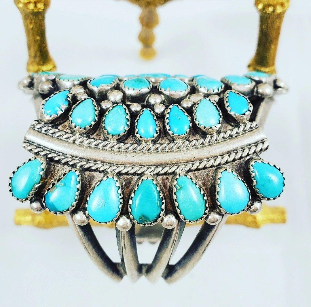 Heavy vintage cluster bracelet - Albuquerque Pawn Shop