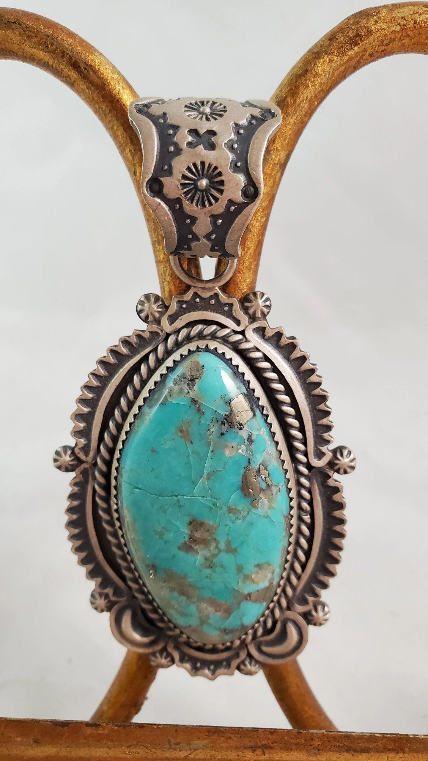 Harold J turquoise pendant - Albuquerque Pawn Shop