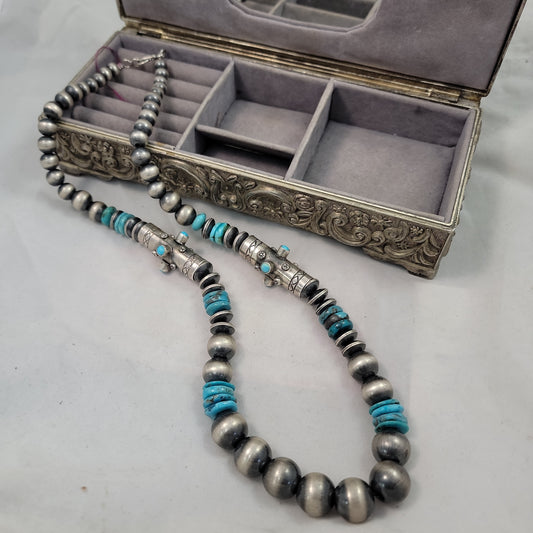 Navajo Pearl & turquoise necklace
