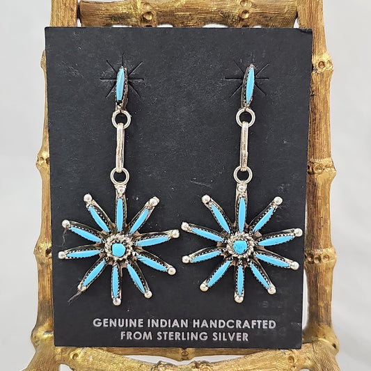 ZUNI needlepoint star earrings