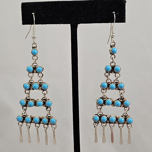 Snake eye chandelier earrings