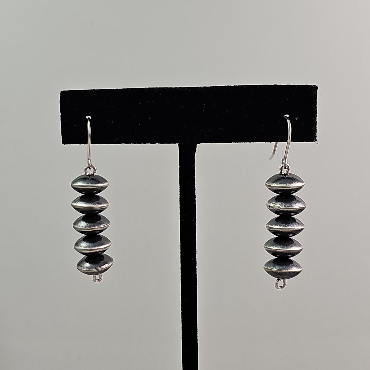 Navajo pearl saucer earrings