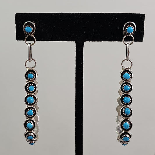 Snake eye tear drop earrings