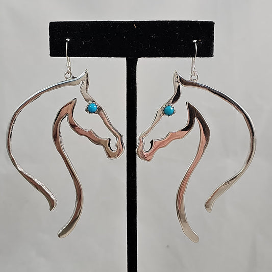 Horse silhouette earrings
