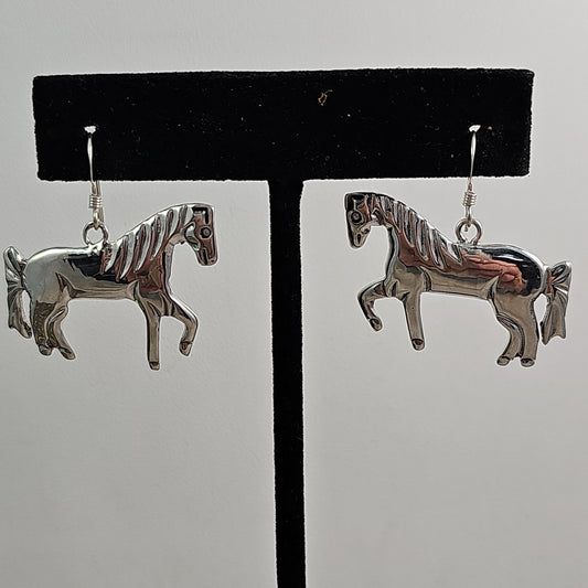 Prancing horse earrings