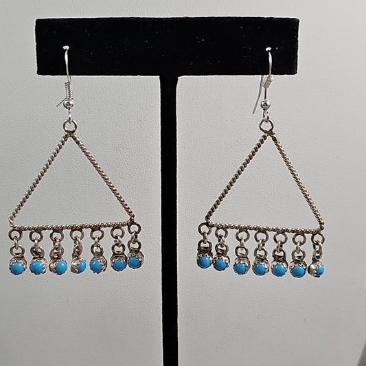 Snake eye hanger earrings