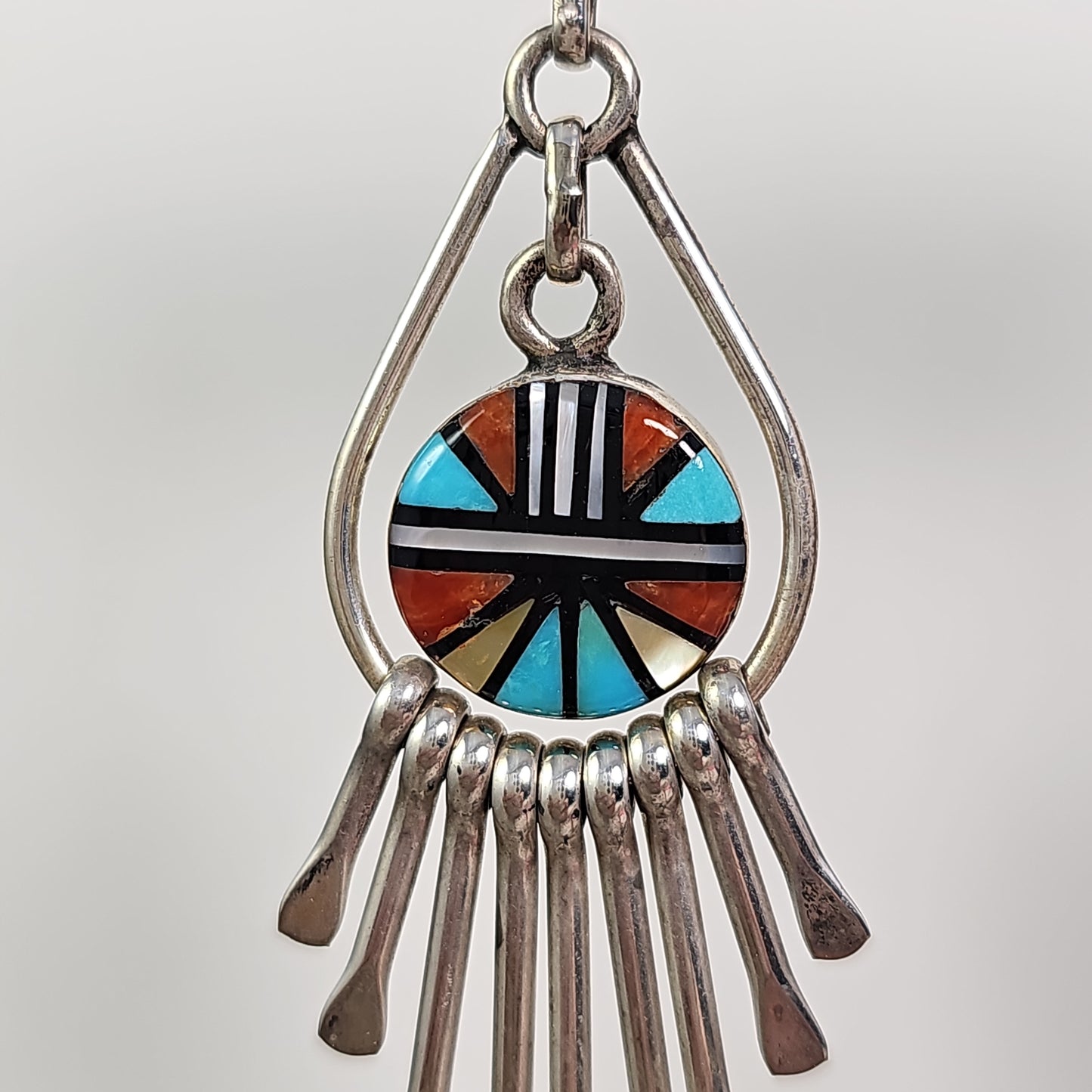 Zuni inlay earrings